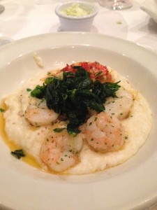 Shrimp and grits (and lots of butter)