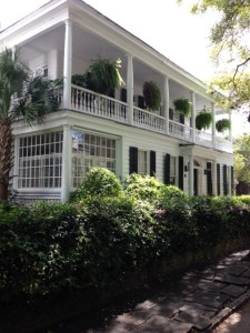 A Charleston Single House (the house is a single room wide).